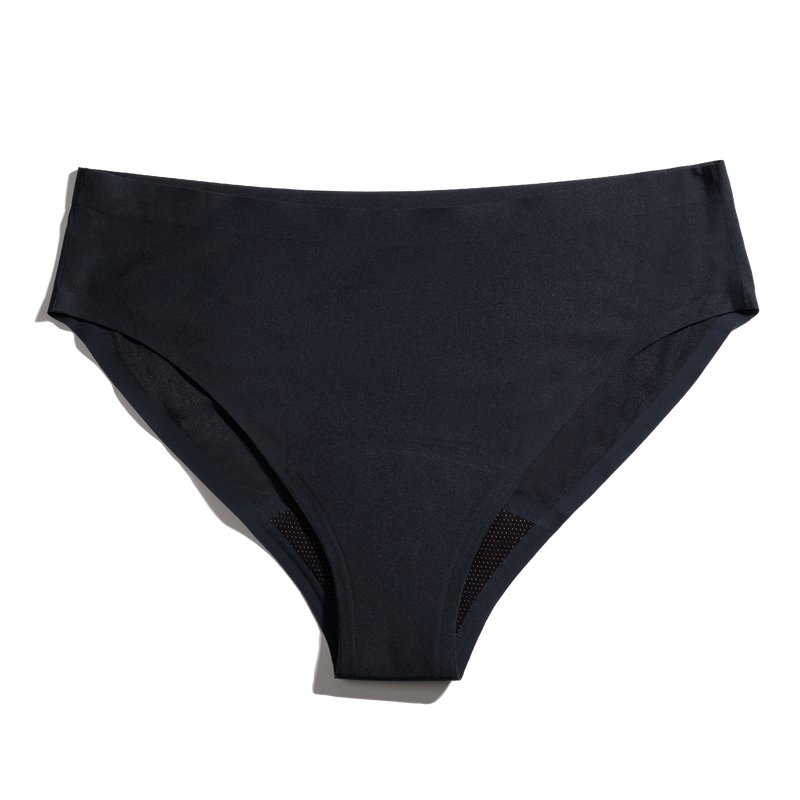 EvaWear Reusable Period Panty - 2 Pack Black Bikini (L) 