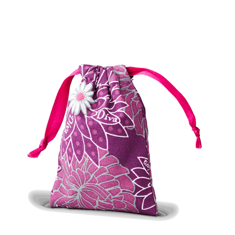 retro DIVA Cup cotton pouch