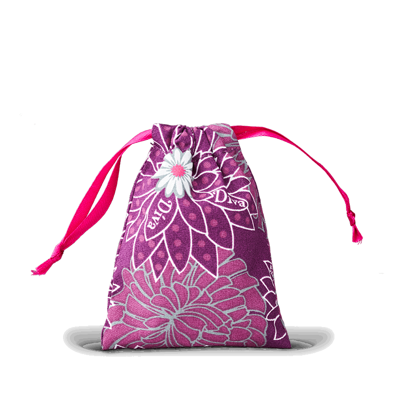 retro DIVA Cup cotton pouch