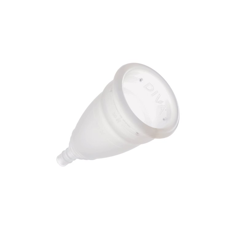 Diva Cup model 0 I Reusable Menstrual Cup - holds 4 regular tampons 